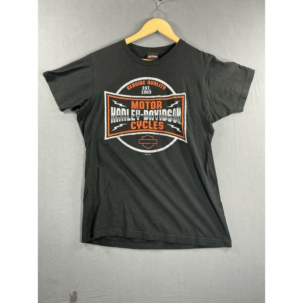 Harley Davidson Men's T Shirt 2021 Alamo City San Antonio Texas Black Medium